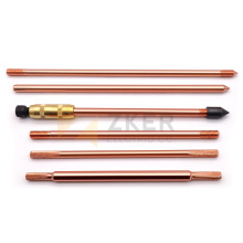 Real manufacture copper bonded ground rod bar copper clad steel earth rod